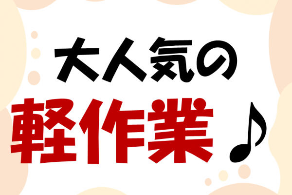 土日祝休みで働きやすい！梱包や包装などのかんたん軽作業♪ イメージ